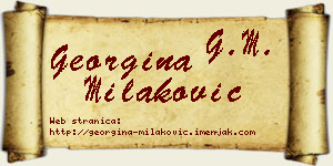 Georgina Milaković vizit kartica